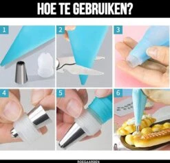 Spuitzak Met Spuitmondjes | Herbruikbaar | 14 Spuitmondjes | Blauw -KitchenAids Winkel 1200x1157 1