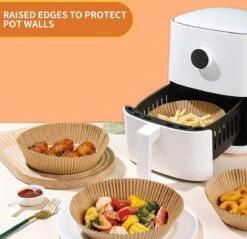Airfryer Bakpapier - Wegwerpbakjes 100 Stuks - 16-20 Cm Bakpapier - Airfryer Accessoires - Wegwerpbakjes - Papier Bakjes -KitchenAids Winkel 1200x1162 5
