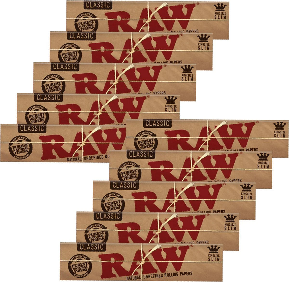 Merkloos RAW Classic King Size Slim Vloei - Lange Vloei - Vloeipapier - Rolling Paper (Smoking) - 10 Stuks 3 Merkloos RAW Classic King Size Slim Vloei - Lange Vloei - Vloeipapier - Rolling Paper (Smoking) - 10 Stuks