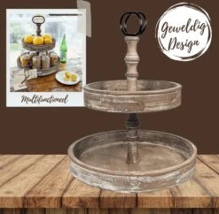 Pazzo Goods - Etagere - 2 Laags - Landelijk - Houten Etagere - 9 Pazzo Goods - Etagere - 2 Laags - Landelijk - Houten Etagere - -KitchenAids Winkel 1200x1175 2