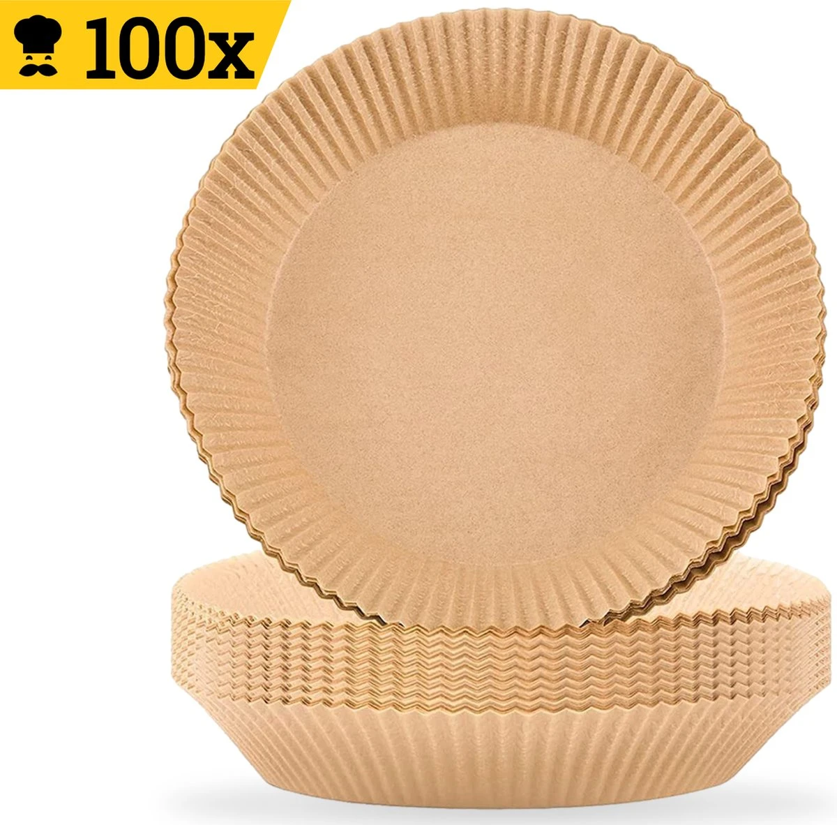 Beyeza Airfryer XL En XXL Bakpapier - Airfryer Accesoires - 20 Tot 23 Cm - Wegwerpbakjes - Papier Bakjes - 100 Stuks 3 Beyeza Airfryer XL En XXL Bakpapier - Airfryer Accesoires - 20 Tot 23 Cm - Wegwerpbakjes - Papier Bakjes - 100 Stuks