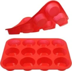 ZijTak - Bakvorm - Cupcake Vorm - 12 Stuks - Silicone - Muffinbakvorm - Muffin - Gratis Verzending - Groen -KitchenAids Winkel 1200x1185 7