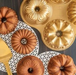 Tulband Bakvorm "Bundt Quartet Pan" - Nordic Ware | Premier Gold -KitchenAids Winkel 1200x1186 5