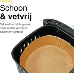 Vivid Green Airfryer Bakpapier - 100 Stuks - Wegwerpbakjes - Geschikt Voor Airfryer XL En XXL - 20 CM -KitchenAids Winkel 1200x1186 6