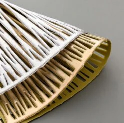 Merkloos Gouden- Placemats - Rond - 38 Cm - 4 Stuks - Onderlegger - Hitte Bestendig - Goud - Luxe Uitstraling - Open Gewerkt -KitchenAids Winkel 1200x1191 2