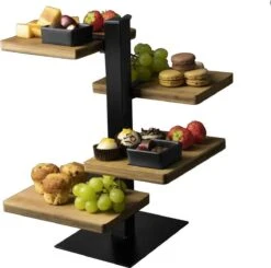 Gusta Serveertoren - 4 Bamboe Planken 9 Gusta Serveertoren - 4 Bamboe Planken -KitchenAids Winkel 1200x1192 2