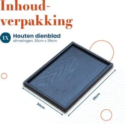 MIRO Houten Dienblad Rechthoekig - Decoratieve Dienbladen - Serveerblad - Sierblad - 39 X 30 CM - Zwart 11 MIRO Houten Dienblad Rechthoekig - Decoratieve Dienbladen - Serveerblad - Sierblad - 39 X 30 CM - Zwart -KitchenAids Winkel 1200x1192 7