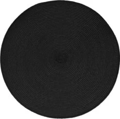 Set Van 6x Stuks Placemats Zwart - Gevlochten Kunststof - 38 Cm - Onderleggers -KitchenAids Winkel 1200x1195 6