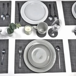 Merkloos De Millennials Duurzame Placemats 6+6 (gratis Coaster) - Zwart- Decoratie - Hittebestendig - Makkelijk Schoon - Fijngeweven PVC - Herbruikbare - Keukenaccessoires - Cadeau 14 Merkloos De Millennials Duurzame Placemats 6+6 (gratis Coaster) - Zwart- Decoratie - Hittebestendig - Makkelijk Schoon - Fijngeweven PVC - Herbruikbare - Keukenaccessoires - Cadeau -KitchenAids Winkel 1200x1196 5