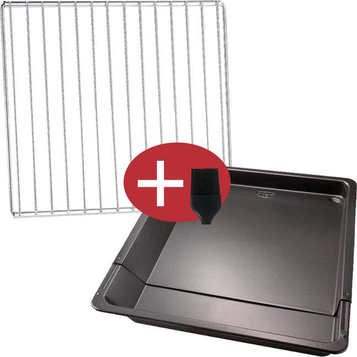 YUGN Oven Pakket – Universeel Rooster En Bakplaat Enorm Verstelbaar – Recept Voor Maken Van Heerlijke Gerechten - Met Gratis E-Book En Bakkwast -3 X 33 X 37-52 Cm 3 YUGN Oven Pakket – Universeel Rooster En Bakplaat Enorm Verstelbaar – Recept Voor Maken Van Heerlijke Gerechten - Met Gratis E-Book En Bakkwast -3 X 33 X 37-52 Cm