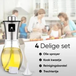 VINESS Olijfolie Sprayer Inclusief Accessoires - Olie Spuit - Olie Pomp - Bakspray - Olieverstuiver - BBQ Accessoires -KitchenAids Winkel 1200x1200 1057
