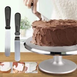 Luxe RVS Draaiplateau Set - 356 Delige Taart En Cake Decoratie Set - Taart Bakken Accessoires Set – Taartversiering -KitchenAids Winkel 1200x1200 1082