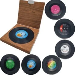 Retro LP + Rockabilly LP - Vinyl Onderzetters - 12 Stuks - Onderzetters Voor Glazen - ODaani -KitchenAids Winkel 1200x1200 109