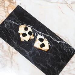 Zwart Marmeren Rechthoekig Tray - Dessertbord - Dienblad - Plaat 15x30 Cm -KitchenAids Winkel 1200x1200 1163