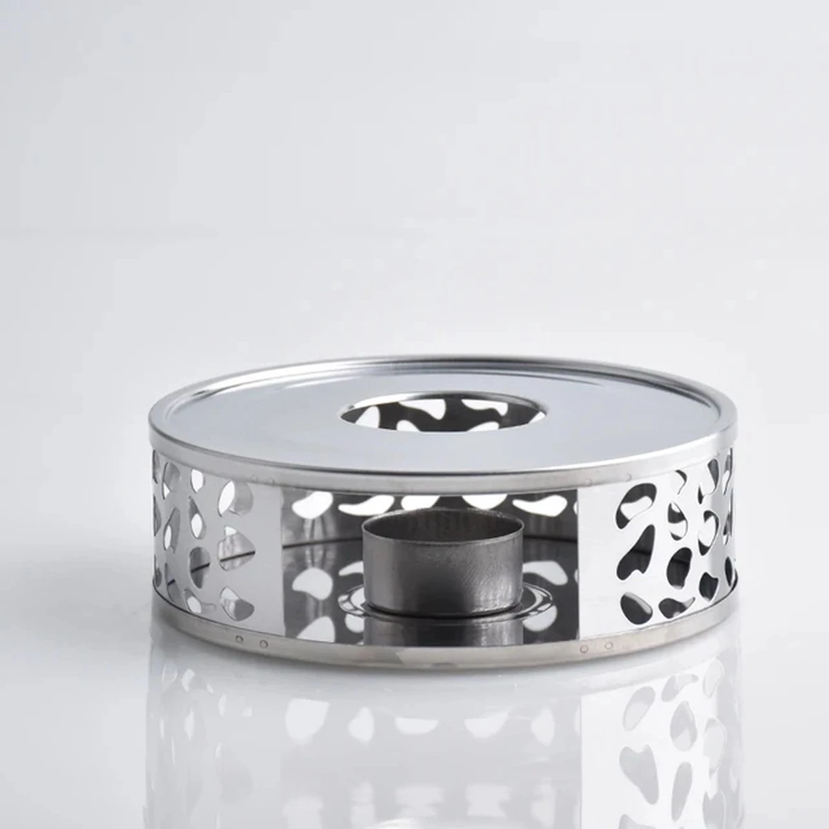 Luxe RVS Theepot Warmhouder / Rechaud Voor Waxinelicht / Theewarmer / Thee Warmhoudplaat / Theepot Verwarmer / Theelichthouder Voor Theepot / Tea Maker / Theekoker / Warmhoudschaal / Koffie Warmer 4 Luxe RVS Theepot Warmhouder / Rechaud Voor Waxinelicht / Theewarmer / Thee Warmhoudplaat / Theepot Verwarmer / Theelichthouder Voor Theepot / Tea Maker / Theekoker / Warmhoudschaal / Koffie Warmer - Afbeelding 2