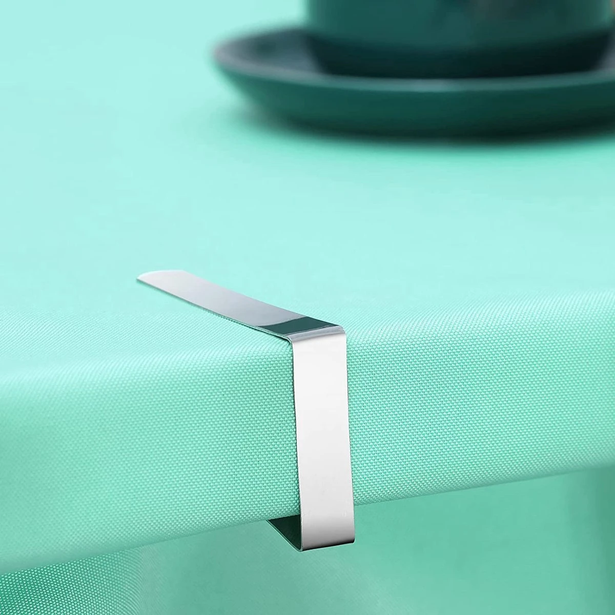 BOTC Tafelkleedklemmen –12 Stuks - Stevige Tafelklemmen Voor Tafellaken - Tafelkleed Gewichtjes –RVS 7 BOTC Tafelkleedklemmen –12 Stuks - Stevige Tafelklemmen Voor Tafellaken - Tafelkleed Gewichtjes –RVS - Afbeelding 5