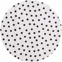 Merkloos Mexicaans Rond Tafelzeil - Ø 120 Cm - Stippen - Wit/Zwart -KitchenAids Winkel 1200x1200 258