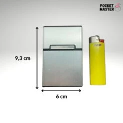 PocketMaster® Sigaretten Doosje - Zilver - Aluminium - Sigaretten Houder/Hoesje - Weerbestendig - Stevig En Luxe Opbergdoosje -KitchenAids Winkel 1200x1200 349