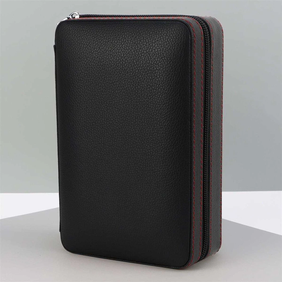 Luxe Humidor Sigaren Set - Sigarendoos Leer Zwart - Sigarenkoker - Cabinet - Reis - Cadeauset - Incl. Accessoires 7 Luxe Humidor Sigaren Set - Sigarendoos Leer Zwart - Sigarenkoker - Cabinet - Reis - Cadeauset - Incl. Accessoires - Afbeelding 5