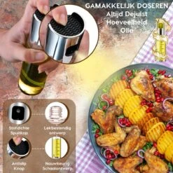 W&Z® Oliefles Met Schenktuit - Olijfolie- & Azijnstel – 500ml - Doseerfles - Navulbaar -Olijfolie Sprayer - BBQ Accesories -KitchenAids Winkel 1200x1200 39