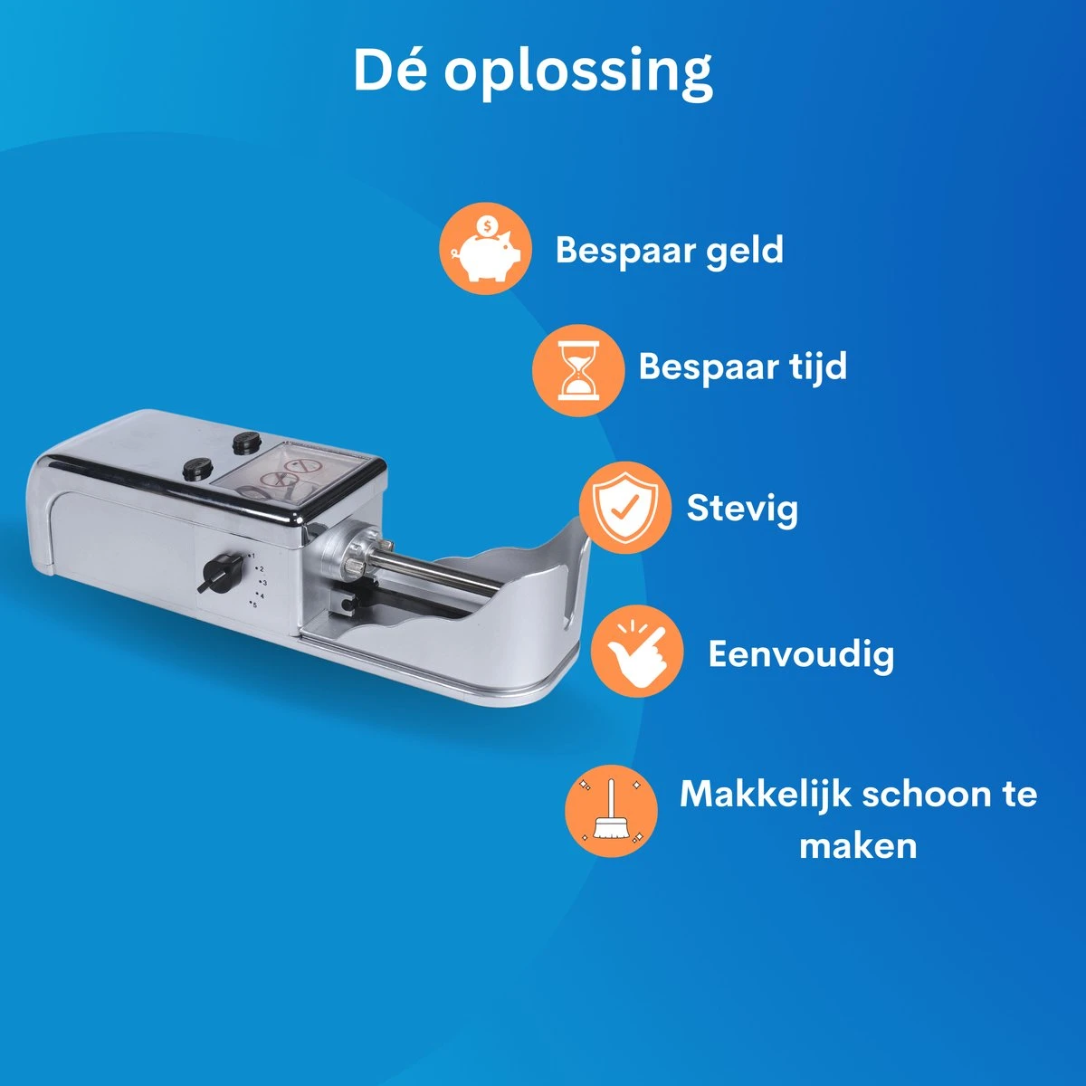 Elektrische Sigarettenmaker - Sigarettenmakers - Elektrische Sigarettenmachine - Automatische Sigaretten Maker - Electrische Sigarettenvuller - Met Opbergdoosje 4 Elektrische Sigarettenmaker - Sigarettenmakers - Elektrische Sigarettenmachine - Automatische Sigaretten Maker - Electrische Sigarettenvuller - Met Opbergdoosje - Afbeelding 2