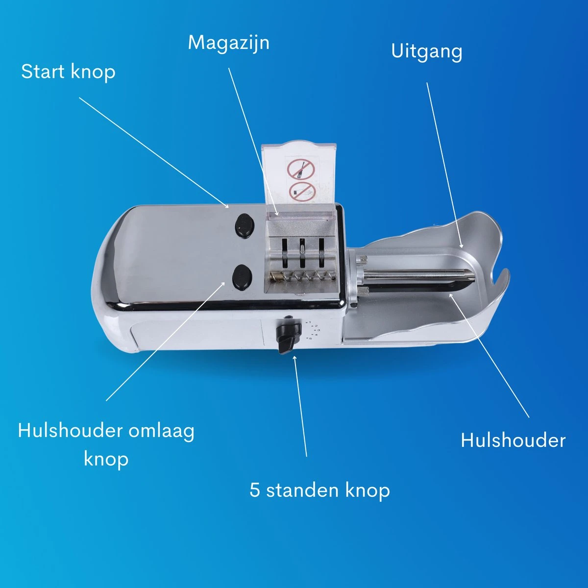 Elektrische Sigarettenmaker - Sigarettenmakers - Elektrische Sigarettenmachine - Automatische Sigaretten Maker - Electrische Sigarettenvuller - Met Opbergdoosje 7 Elektrische Sigarettenmaker - Sigarettenmakers - Elektrische Sigarettenmachine - Automatische Sigaretten Maker - Electrische Sigarettenvuller - Met Opbergdoosje - Afbeelding 5