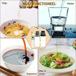 W&Z® Oliefles Met Schenktuit - Olijfolie- & Azijnstel – 500ml - Doseerfles - Navulbaar -Olijfolie Sprayer - BBQ Accesories -KitchenAids Winkel 1200x1200 41