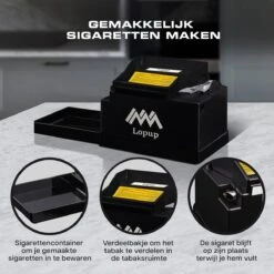 Lopup® Elektrische Sigarettenmaker - Sigarettenmakers - Sigaretten Maker Elektrisch - Hulzenstopper - Sigaretten - Exclusieve NL Handleiding - Zwart 14 Lopup® Elektrische Sigarettenmaker - Sigarettenmakers - Sigaretten Maker Elektrisch - Hulzenstopper - Sigaretten - Exclusieve NL Handleiding - Zwart -KitchenAids Winkel 1200x1200 418
