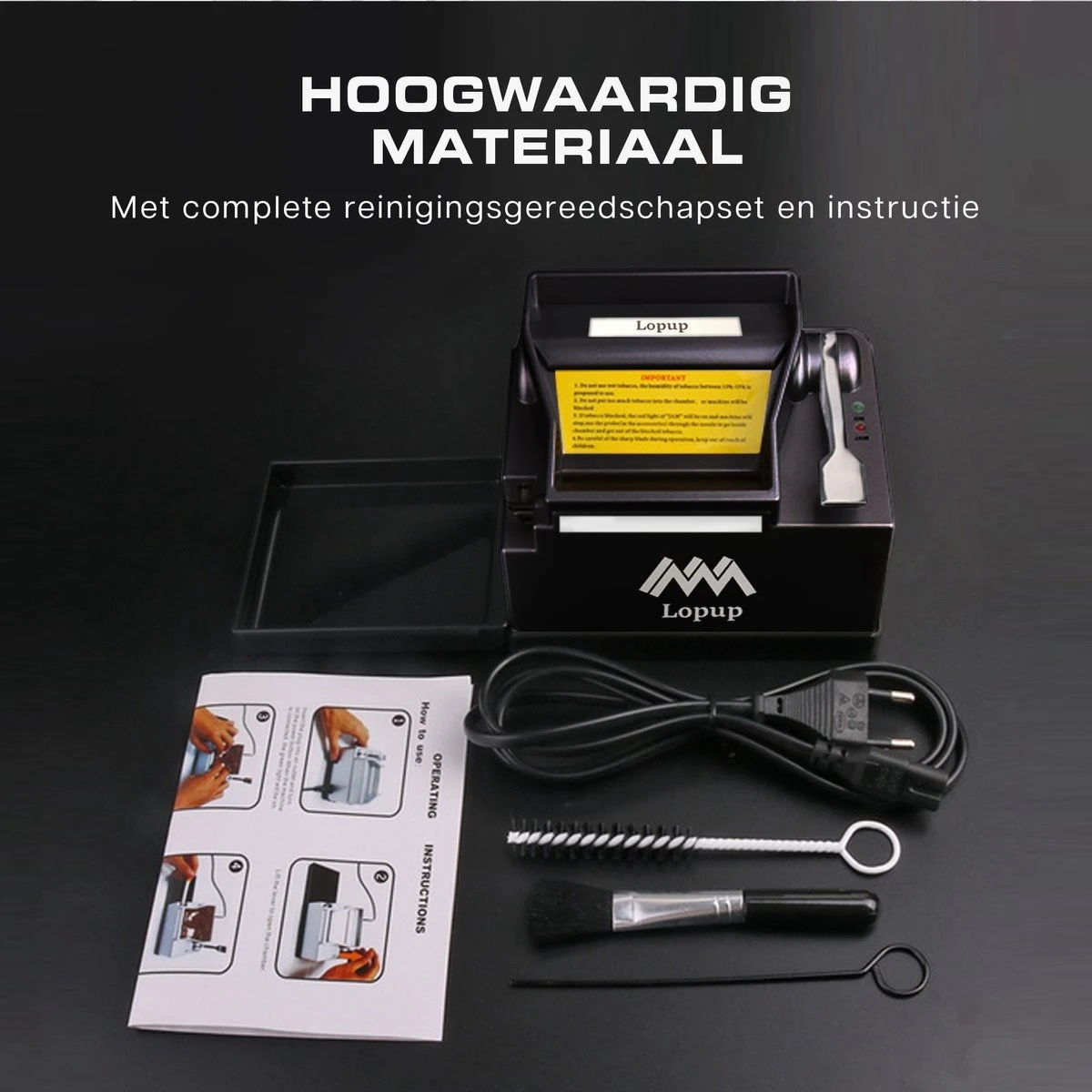 Lopup® Elektrische Sigarettenmaker - Sigarettenmakers - Sigaretten Maker Elektrisch - Hulzenstopper - Sigaretten - Exclusieve NL Handleiding - Zwart 12 Lopup® Elektrische Sigarettenmaker - Sigarettenmakers - Sigaretten Maker Elektrisch - Hulzenstopper - Sigaretten - Exclusieve NL Handleiding - Zwart - Afbeelding 10