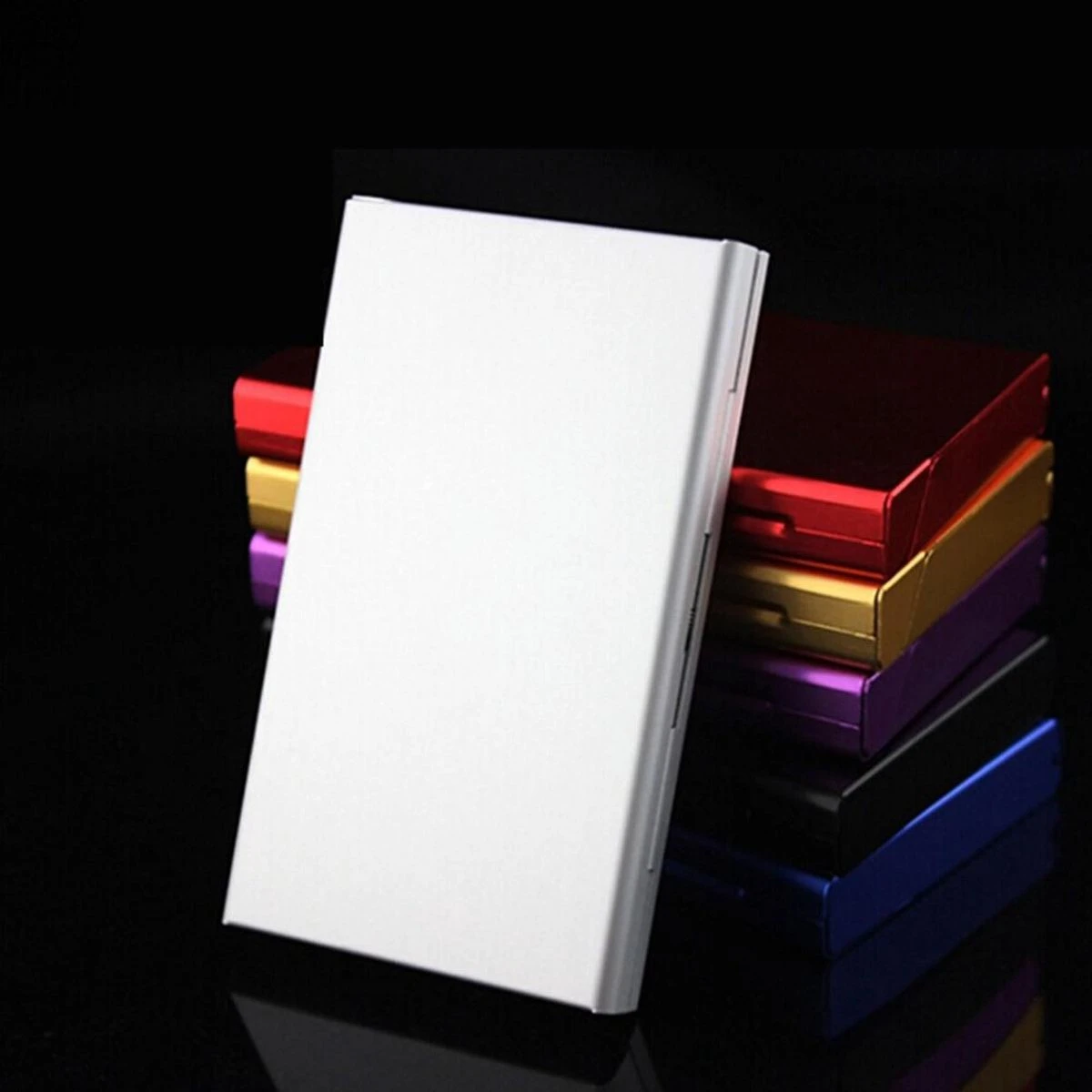 Merkloos Luxe Sigarettendoosje Aluminium – Aluminium Sigarettenhouder 7 Sigaretten - Sigaretten Opbergdoosje - Sigaretten Box – Zwart 4 Merkloos Luxe Sigarettendoosje Aluminium – Aluminium Sigarettenhouder 7 Sigaretten - Sigaretten Opbergdoosje - Sigaretten Box – Zwart - Afbeelding 2