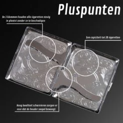 Luxe Sigaretten Doosje – RVS – Tot 20 Stuks – Sigarettenhouder – Sigaretten Box – Sigaretten Opberg Doosje – 8CM X 9,5CM X 2CM -KitchenAids Winkel 1200x1200 440