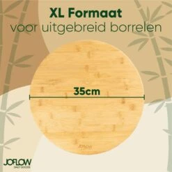 JoFlow Draaiplateau Of Borrelplank - Draaischijf – Draaischotel – 360 Graden Roterend Serveerbord, Hapjesplank, Van Bamboe Hout – Roterende Plaat – ⌀ 35CM 19 JoFlow Draaiplateau Of Borrelplank - Draaischijf – Draaischotel – 360 Graden Roterend Serveerbord, Hapjesplank, Van Bamboe Hout – Roterende Plaat – ⌀ 35CM -KitchenAids Winkel 1200x1200 509