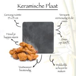 AWEMOZ Borrelplank Hout - Tapasplank Uitschuifbaar- Serveerplank Hout - Kaasplank Met Kaasmesjes - Bamboe Hout - Keramische Plaat -KitchenAids Winkel 1200x1200 551