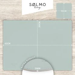 Sølmo I Designer Placemat PU Leather, Hittebestendig Twee Kleuren I 4st Placemat Afveegbaar Met Onderzetter, Placemat Leer, Placemat Leer, Placemat Kinderen (Hemelsblauw/Zilver) -KitchenAids Winkel 1200x1200 584