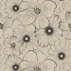 Unique Living Bonita Tafelzeil 160CM Rond - Bloemen - 1B5/01