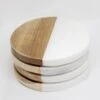 Onderzetter Rond Julia - Hout / Marmer | Onderzetter Voor Glazen | Set Van 6 -KitchenAids Winkel 1200x1200 728
