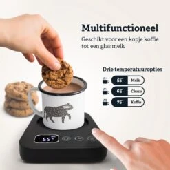 Shutterlight Verwarmde Onderzetter – Tot 85°C – 9 Standen – Timer – Warmhoudplaat Voor Mok Thee & Koffie – Mug Heating Plate – Cup Warmer -KitchenAids Winkel 1200x1200 750