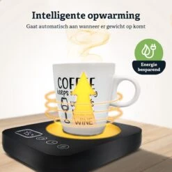 Shutterlight Verwarmde Onderzetter – Tot 85°C – 9 Standen – Timer – Warmhoudplaat Voor Mok Thee & Koffie – Mug Heating Plate – Cup Warmer -KitchenAids Winkel 1200x1200 751