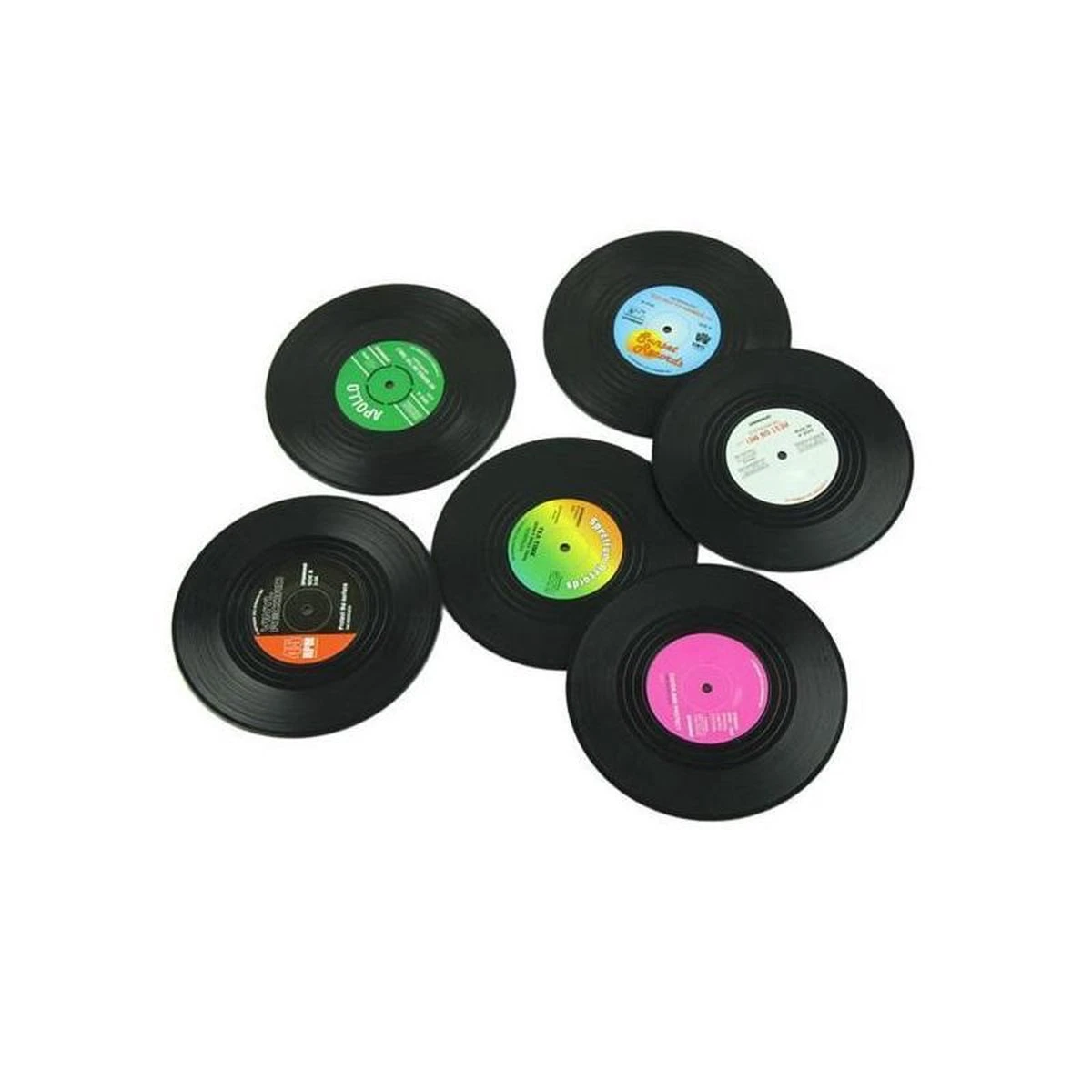 Merkloos Retro Vinyl Onderzetters | LP Onder Zetters | Vinyl Coasters 45 RPM 6 Stuks In Geschenkverpakking 5 Merkloos Retro Vinyl Onderzetters | LP Onder Zetters | Vinyl Coasters 45 RPM 6 Stuks In Geschenkverpakking - Afbeelding 3