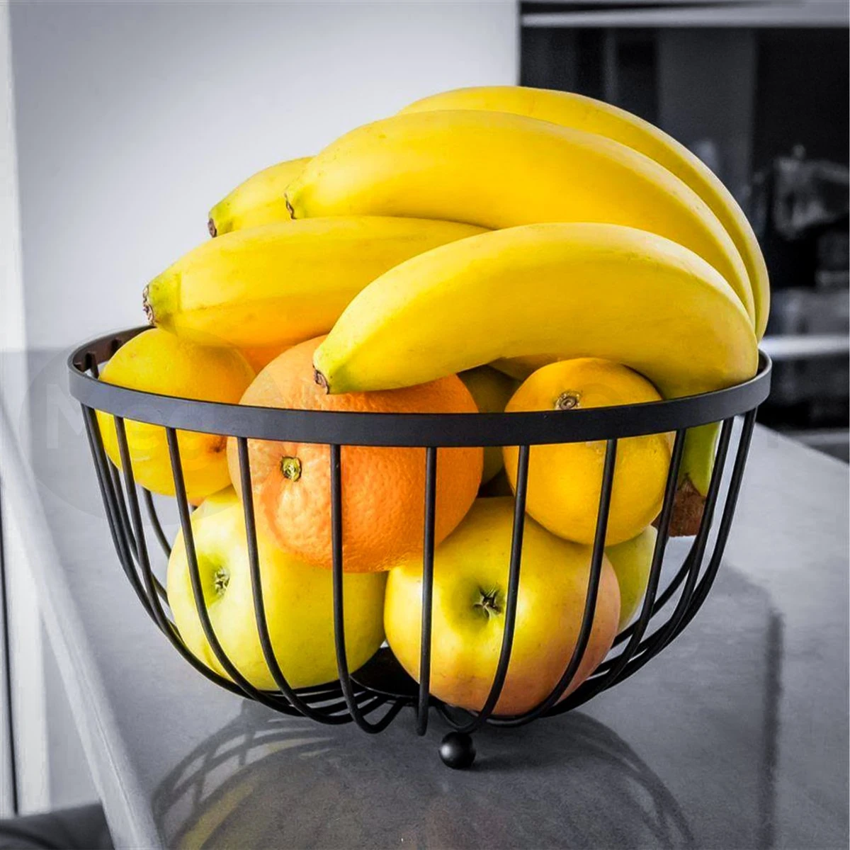 Merkloos Fruitschaal - Fruitmand - Metaal - Zwart 5 Merkloos Fruitschaal - Fruitmand - Metaal - Zwart - Afbeelding 3