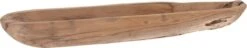Excellent Houseware H&S Collection Fruitschaal - Teak Hout - Ovaal - 70 X 12 Cm