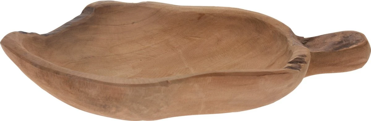 Fruitschaal Teak Hout Blad Vorm 35 X 22 Cm - Decoratieve Schalen Voor Groente En Fruit 4 Fruitschaal Teak Hout Blad Vorm 35 X 22 Cm - Decoratieve Schalen Voor Groente En Fruit - Afbeelding 2