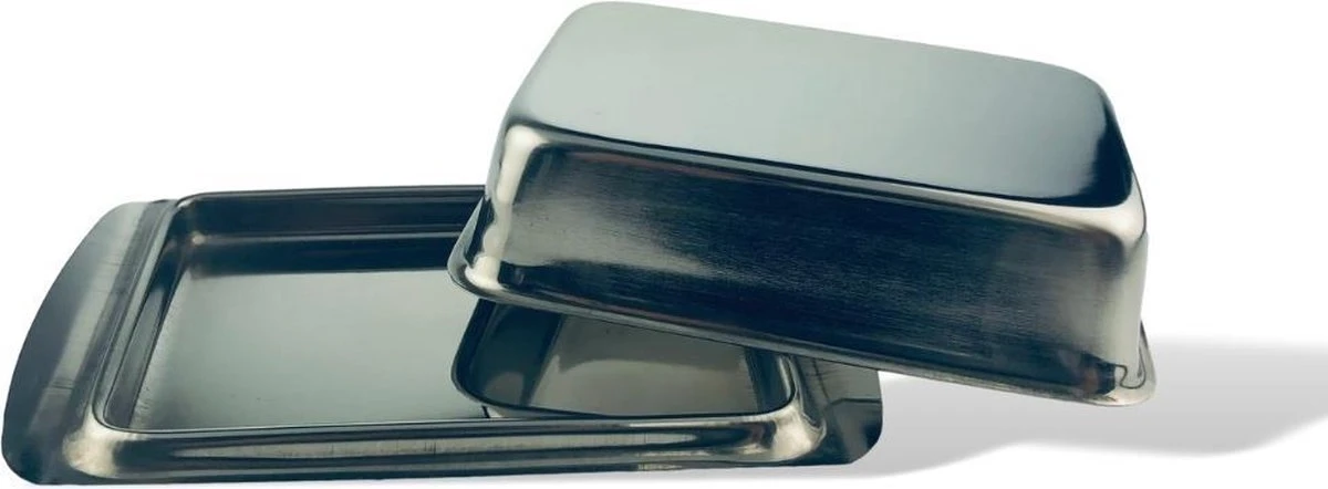 Excellent Houseware Botervloot - RVS - Met Deksel - Botervlootje - Boterschaal - Serveergerei - Keuken 3 Excellent Houseware Botervloot - RVS - Met Deksel - Botervlootje - Boterschaal - Serveergerei - Keuken