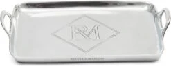 Riviera Maison Dienblad Vierkant - RM Monogram Mini Tray - Zilver - 25x15 Cm