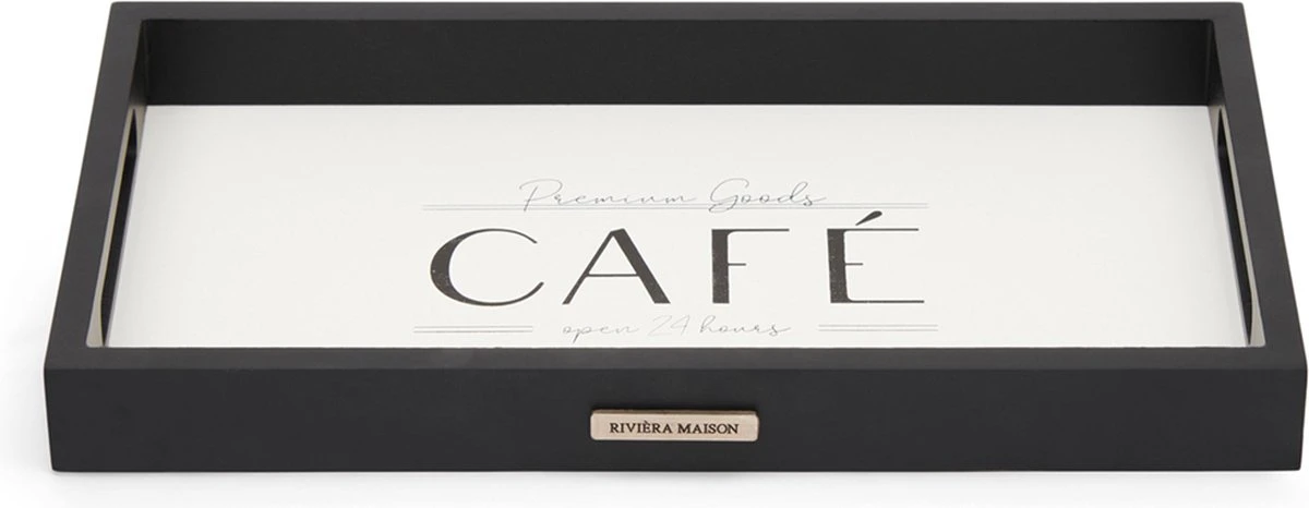 Riviera Maison Dienblad Rechthoek Hout - Premium Café Serving Tray - Wit - 30x17 Cm 3 Riviera Maison Dienblad Rechthoek Hout - Premium Café Serving Tray - Wit - 30x17 Cm