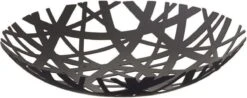 YAMAZAKI 02498, Fruitschaal Tower - Ø 26 Cm - Zwart