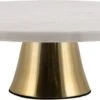 Ronde Cake Stand Plateau Marble Cake Display Ø 30 Cm-wit