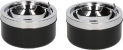 HI 2x Klep/terras Asbakken Zwart 11 Cm - Ronde Tuin/terras Asbak Met Klep 2 Stuks -KitchenAids Winkel 1200x497 1
