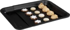 Zenker Deluxe Bakplaat Voor In De Oven - Uitschuifbaar - Universeel 33 Cm X 36,5-52cm - Teflon Anti Aanbaklaag - Universele