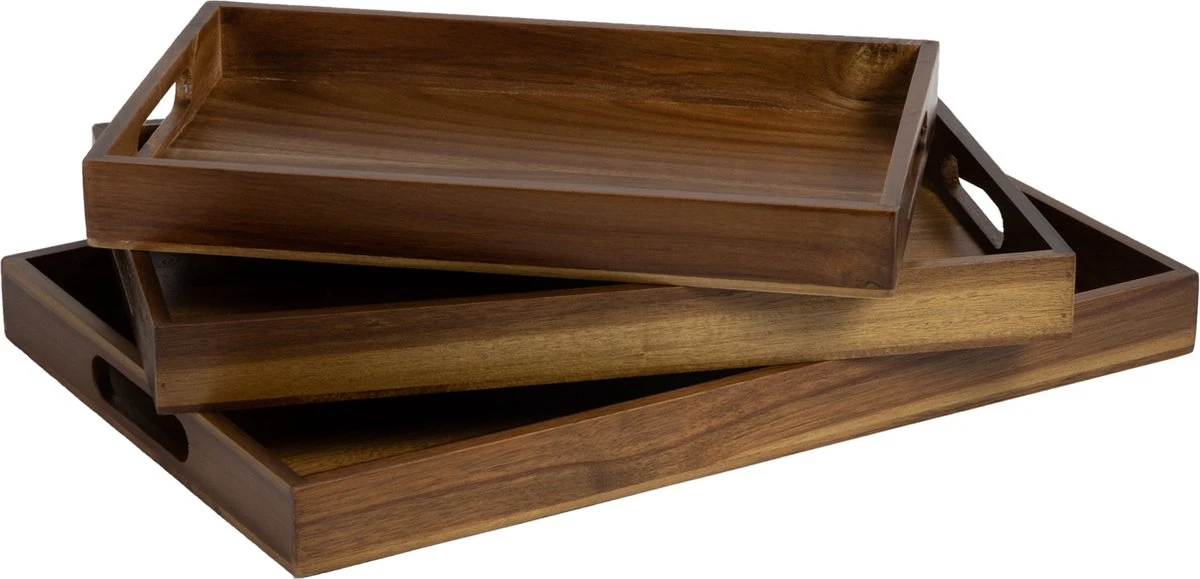 Jay Hill Dienblad Acacia Naturel 35 X 22 Cm 5 Jay Hill Dienblad Acacia Naturel 35 X 22 Cm - Afbeelding 3